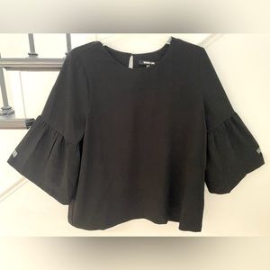 Sugarlips Black bell sleeve top size M